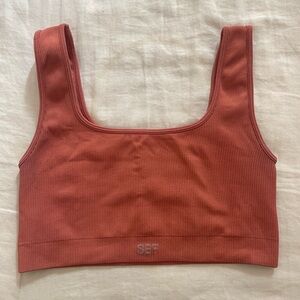 Set active sculptflex box cut bra burnt orange - size S